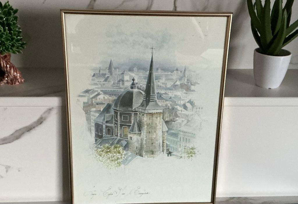 AQUARELLE LIEGE - Suzanne Muller, Hobby & Loisirs créatifs, Peinture, Enlèvement, Comme neuf, Aquarelle