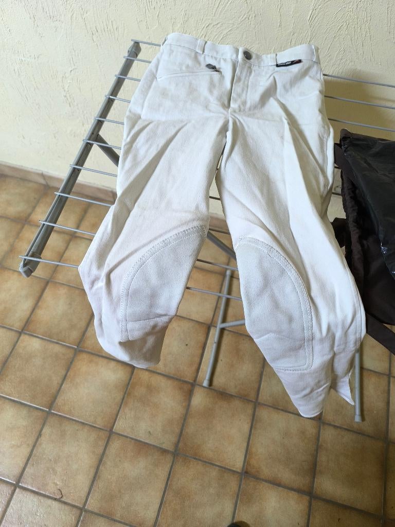 Witte rijbroek Eurostar maat 164, Ophalen of Verzenden, Zo goed als nieuw, Kinderen, Onderkleding