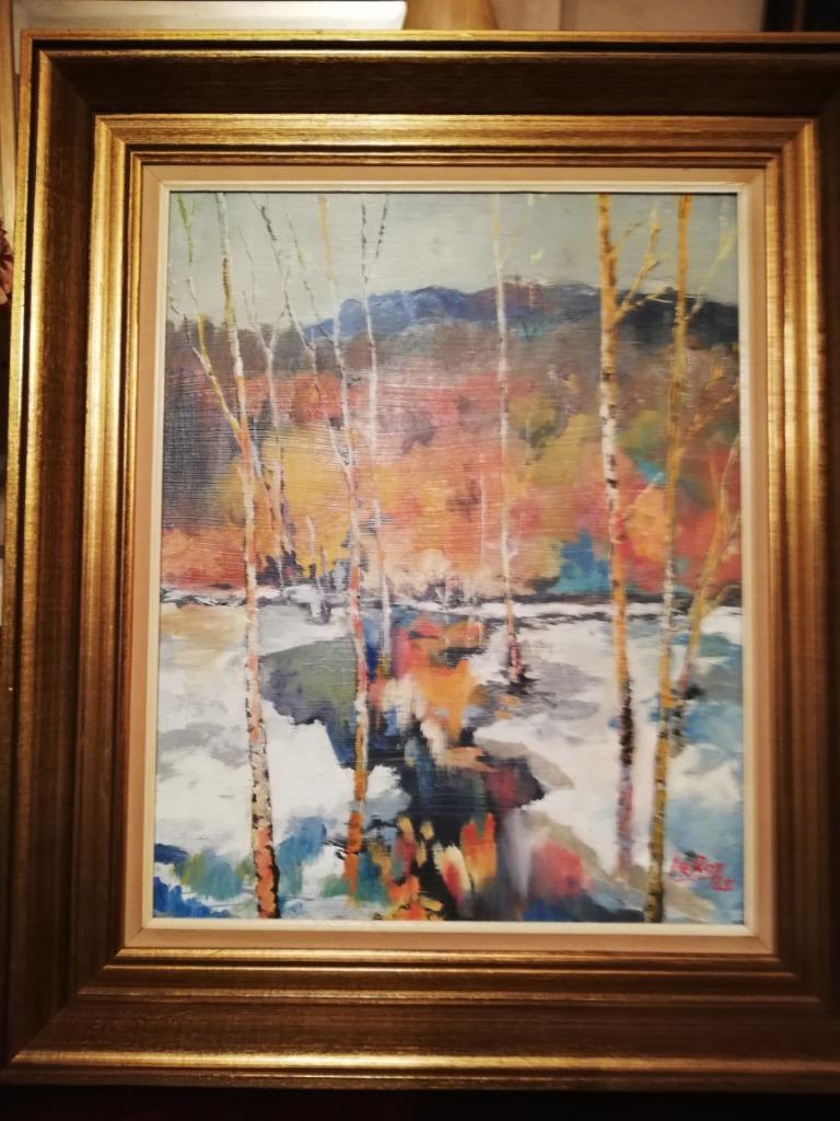 * Un Leroy ; peinture : Hiver 3, Antiquités & Art, Art | Peinture | Moderne, Enlèvement ou Envoi