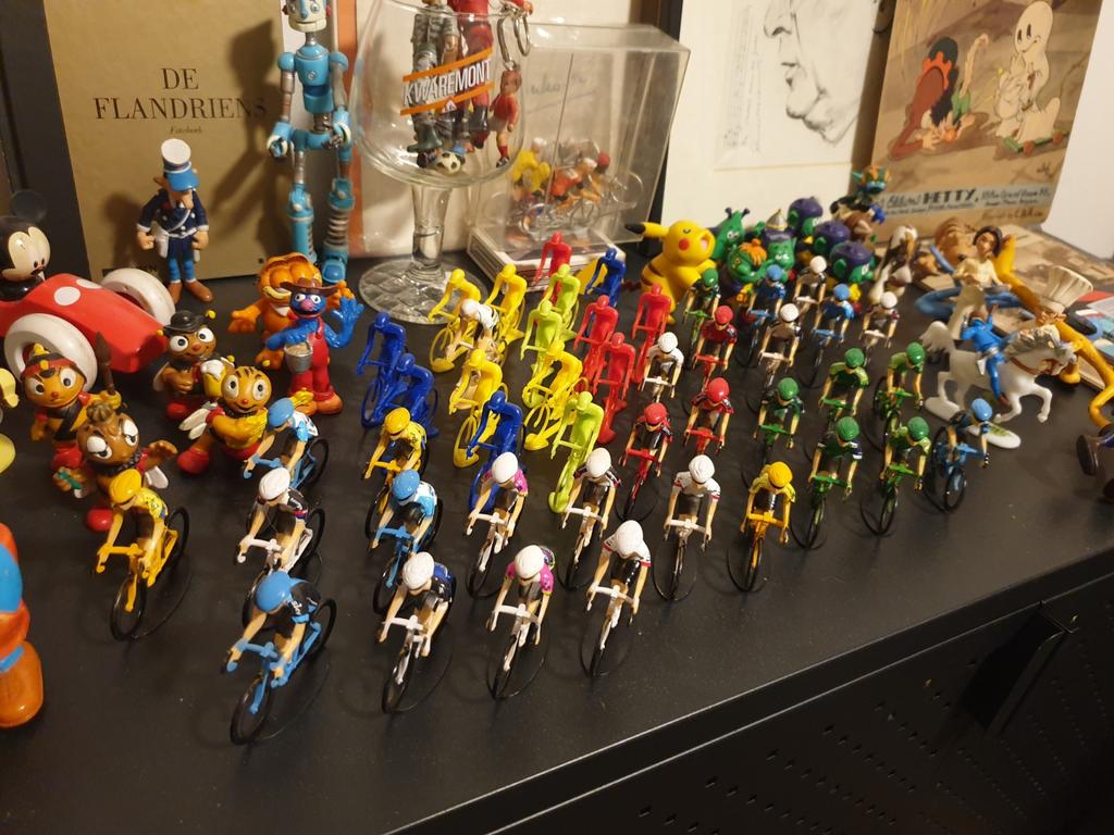 45 mini rennertjes wielrenners Giro Tour de France Cyclo, Ophalen of Verzenden, Zo goed als nieuw