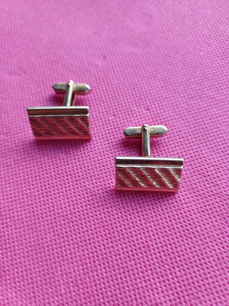 Boutons de manchette fantaisie, Enlèvement, Utilisé, Doré