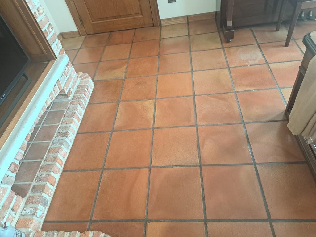 Goed onderhouden en behandeldeTerracotta vloertegels 30x30cm, Ophalen, Gebruikt, Vloertegels