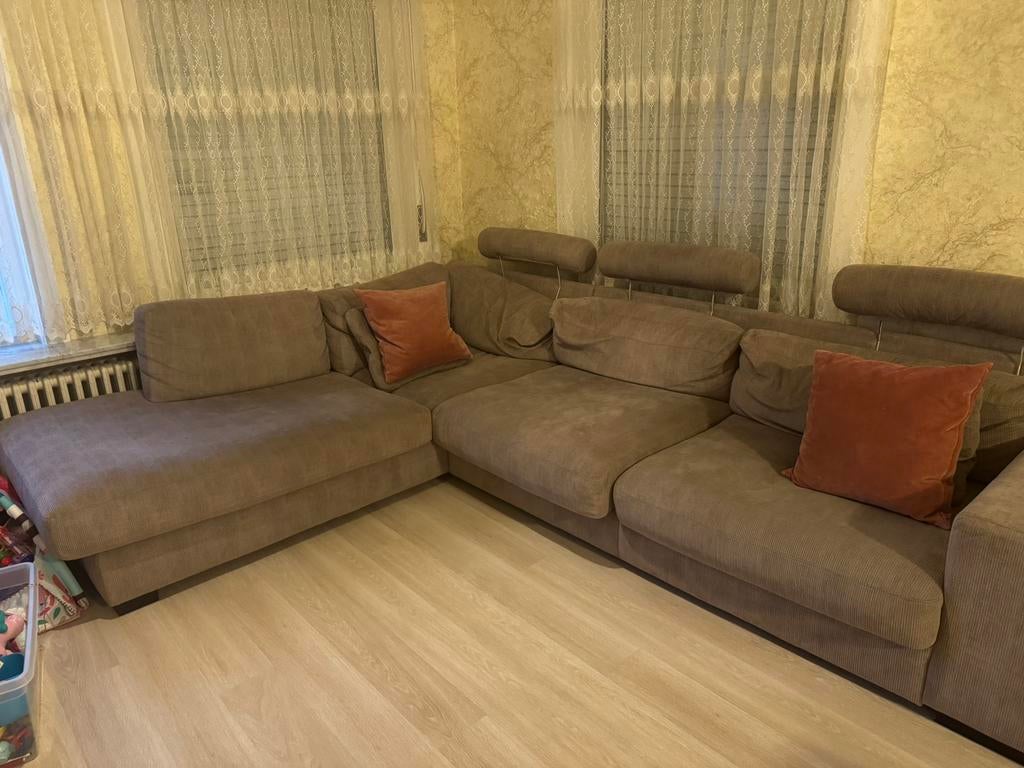 Te koop: zetel in goede staat., Banc d'angle, Quatre personnes ou plus, Enlèvement, Utilisé