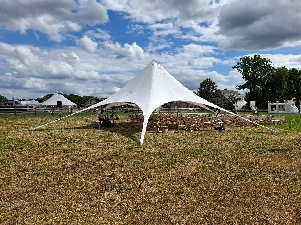 verhuur  Starshade Stertent diameter 16m Party Eyecatcher, Ophalen, Zo goed als nieuw