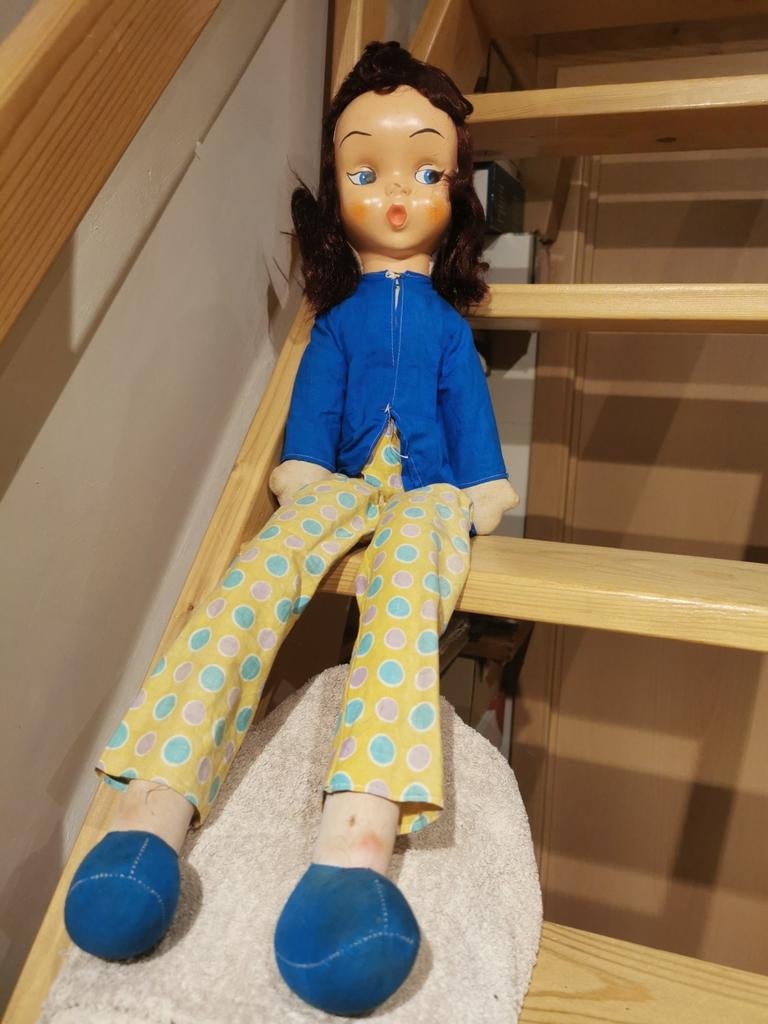 Très vieille et belle poupée de chiffon, Enlèvement ou Envoi, Comme neuf, Poupée