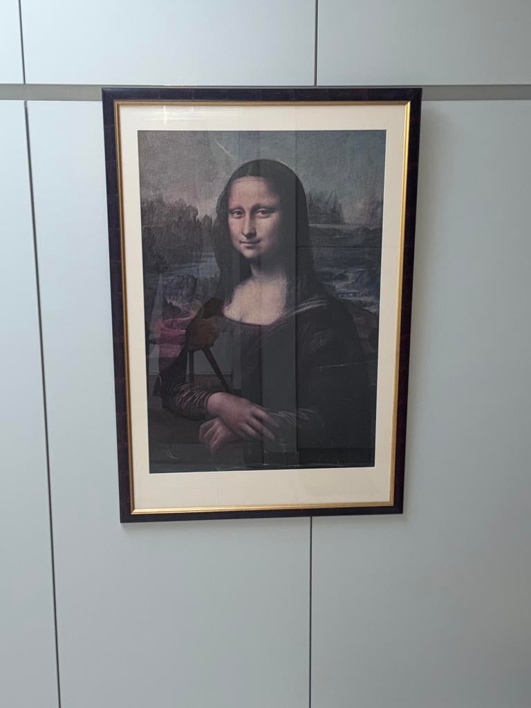 Mona lisa copy proffesioneel ingekaderd, Ophalen
