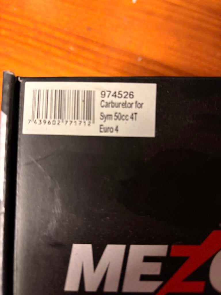Carburator mezoly sym50cc ( nieuw), Vélos & Vélomoteurs, Enlèvement ou Envoi, Comme neuf