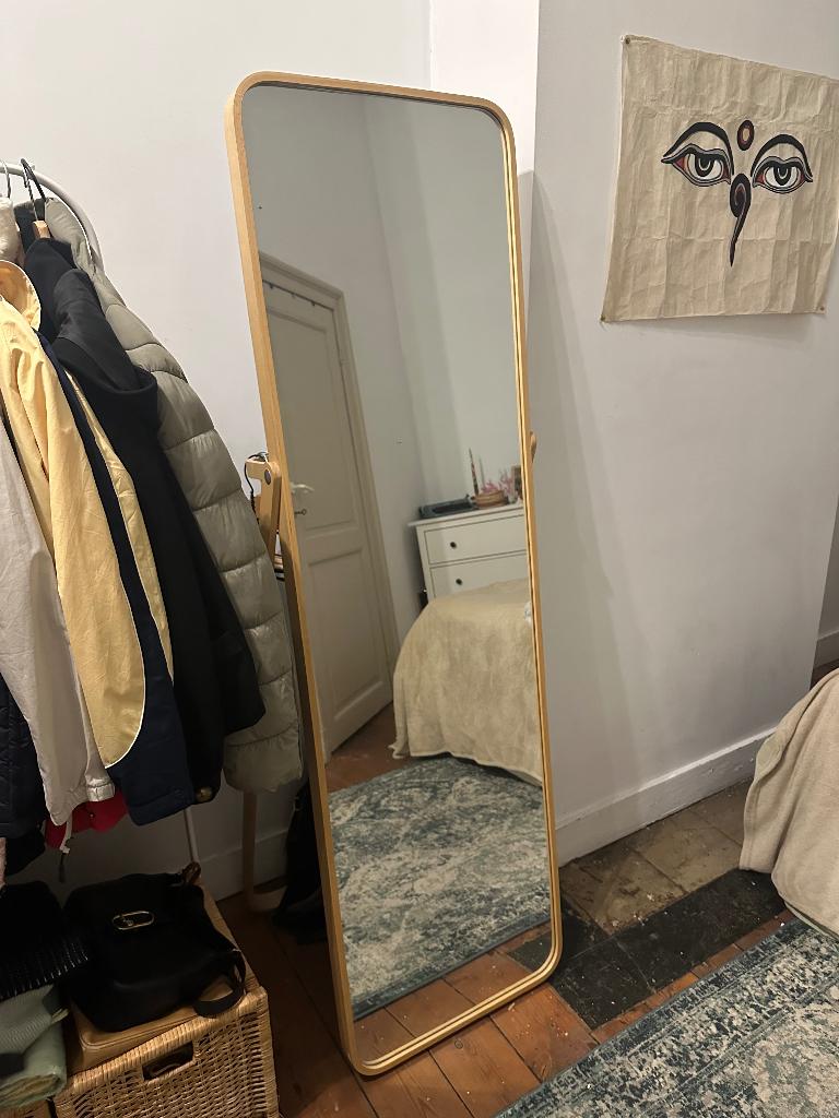 Miroir IKEA su pieds, Maison & Meubles, Accessoires pour la Maison | Miroirs, Enlèvement, Comme neuf, Rectangulaire