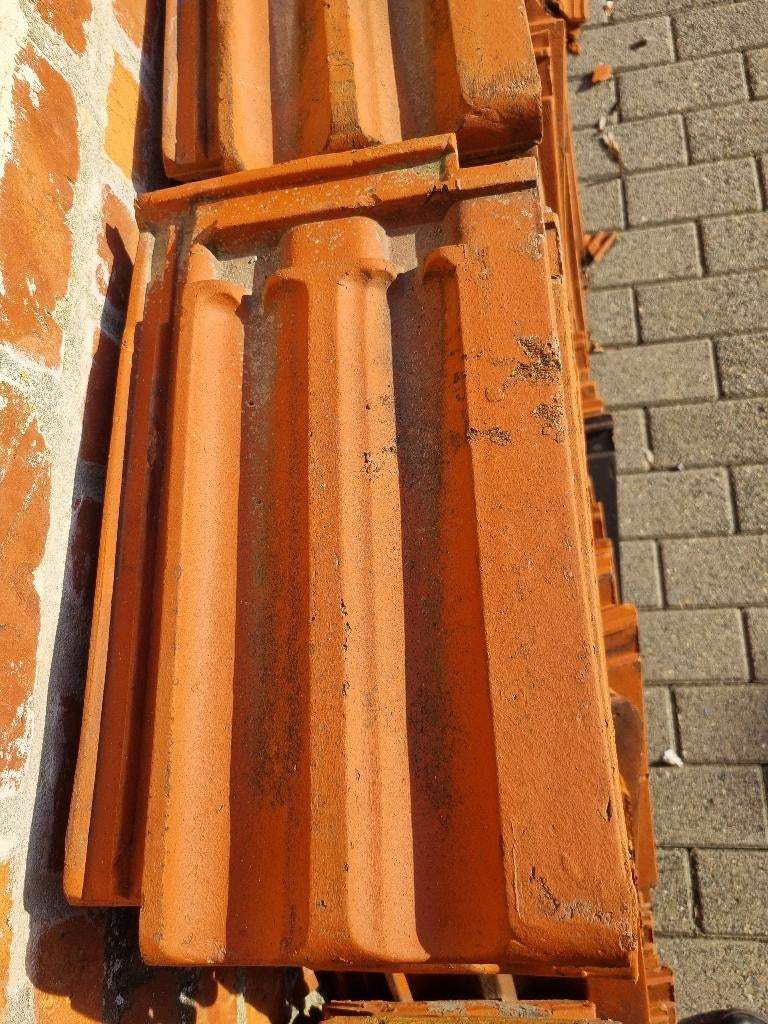 +/- 458 oude TTR dakpannen, Pierre ou Argile, Enlèvement, Utilisé, Rouge