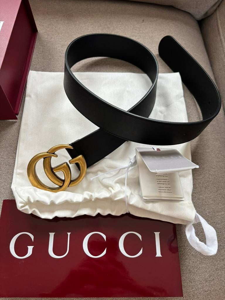 NIEUW - Gucci riem, Ophalen of Verzenden, Zo goed als nieuw, Zwart