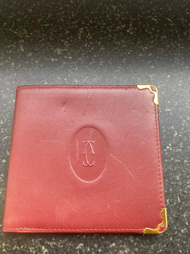 Portemonnee - kaarthouder CARTIER certificaat en garantie, Zo goed als nieuw