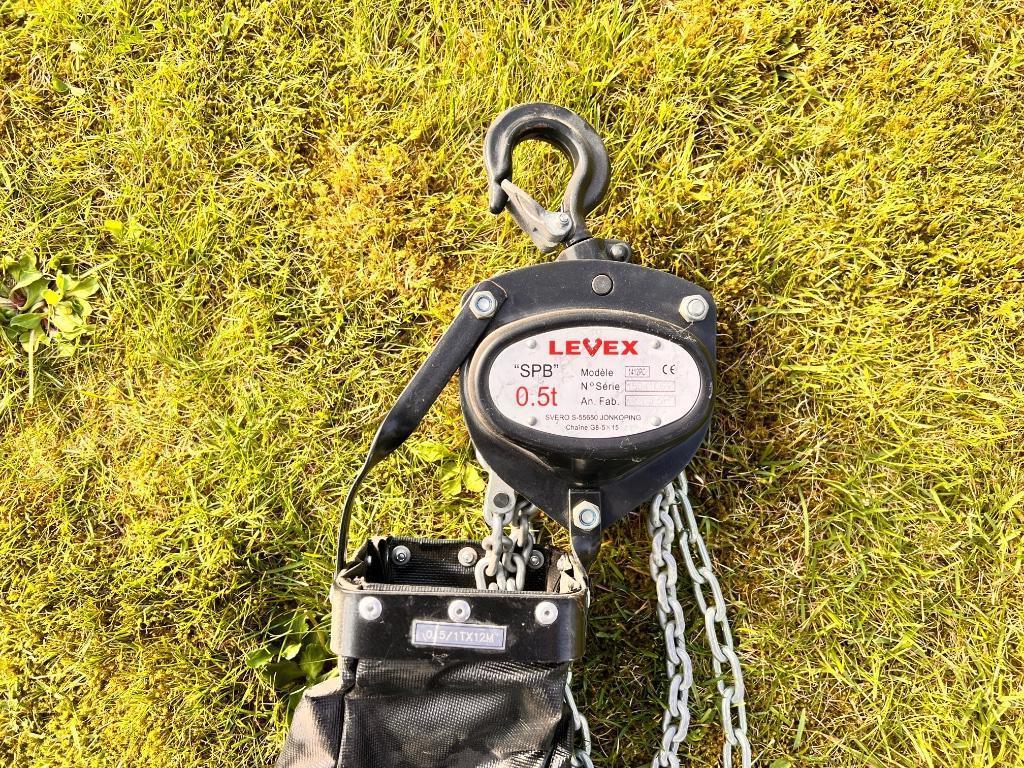 Palan 5m Levex, Bricolage & Construction, Treuils et Palans, Enlèvement, Comme neuf, Manuelle