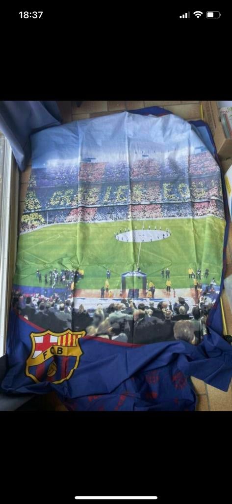Barcelona dekbedovertrek 1persoon NIEUW, Enlèvement ou Envoi, Neuf