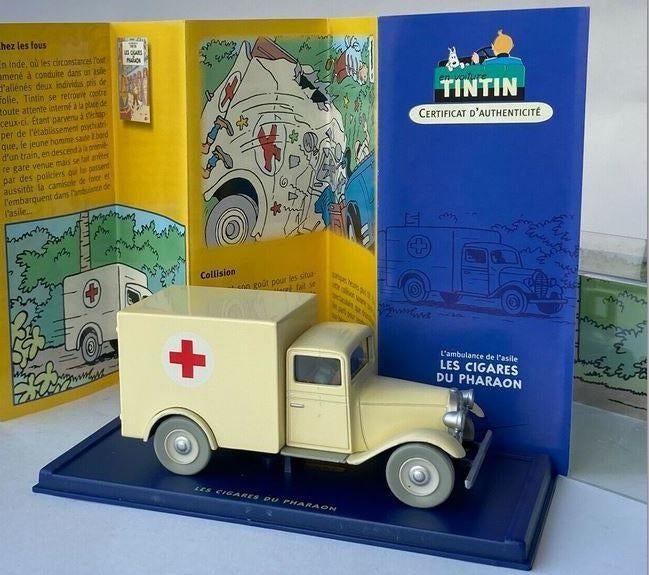 Kuifje auto_56 De ziekenauto van het gesticht, Complete serie of reeks, Ophalen of Verzenden, Zo goed als nieuw, Hergé