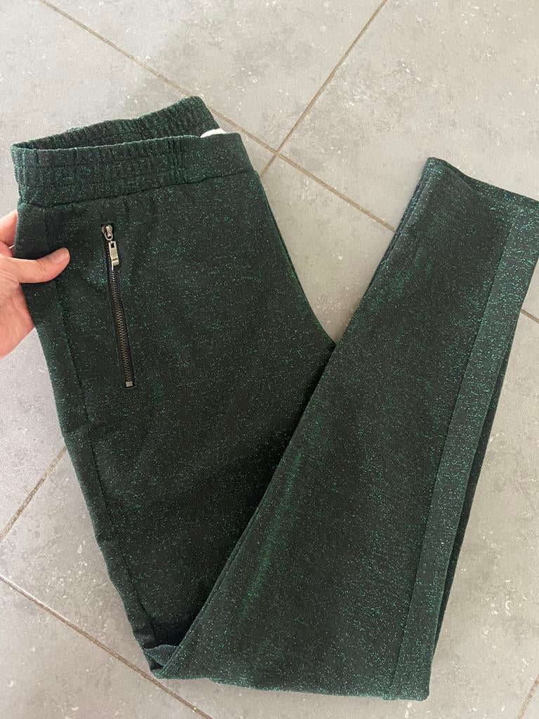Co’couture broek donkergroen glitter broek, Kleding | Dames, Ophalen of Verzenden