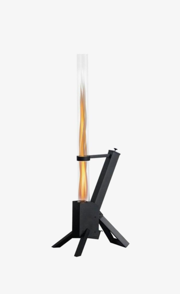 Pellet Heater Tower – Moderne Zwarte Terraskachel, Tuin en Terras, Verzenden, Zo goed als nieuw