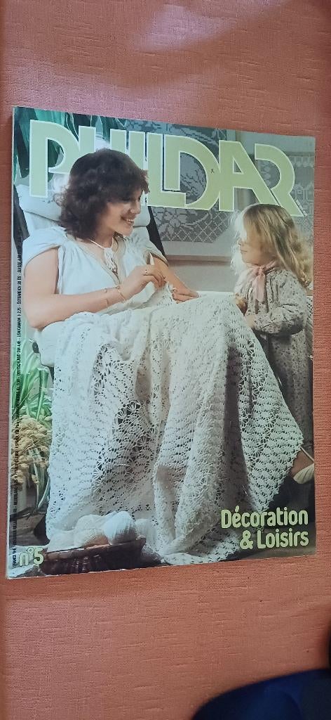 Phildar vintage haaktijdschrift, Hobby en Vrije tijd, Breien en Haken, Ophalen of Verzenden, Zo goed als nieuw, Haken, Patroon of Boek