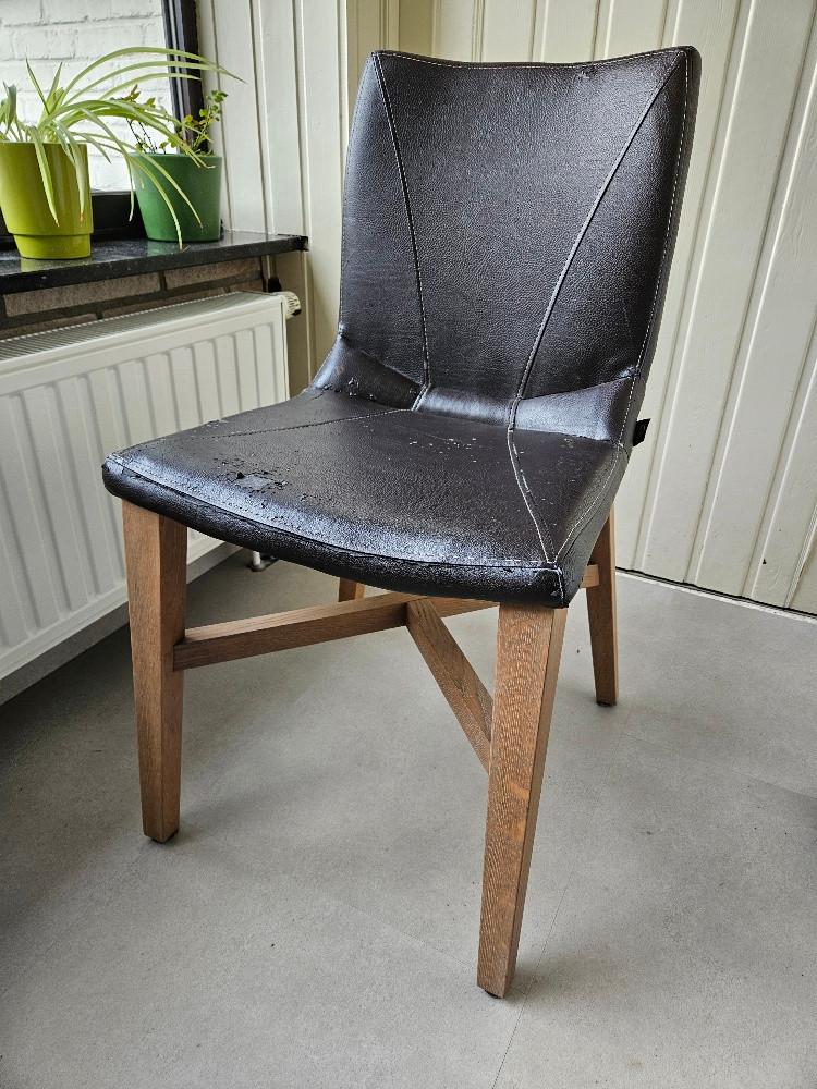 7 stoelen H&H, Huis en Inrichting, Stoelen, Ophalen of Verzenden, Gebruikt, Bruin