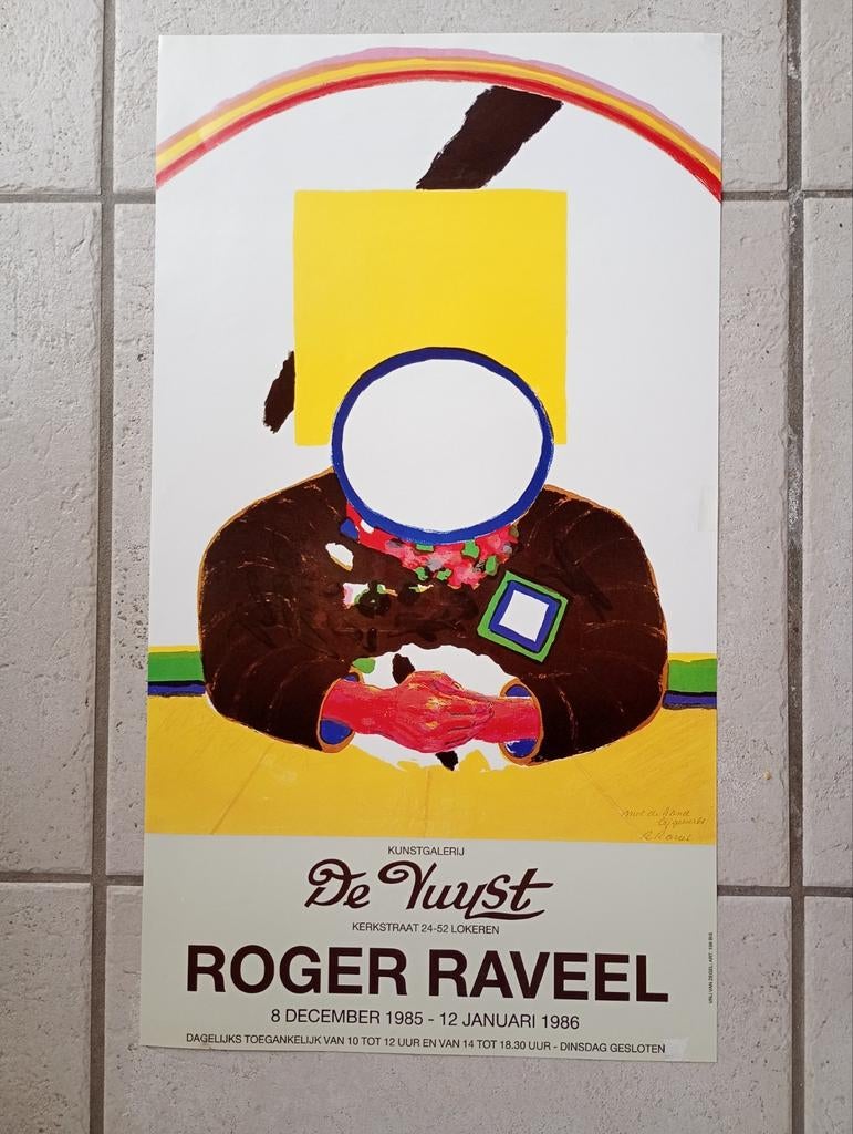 Roger Raveel affiche, Antiek en Kunst, Ophalen of Verzenden