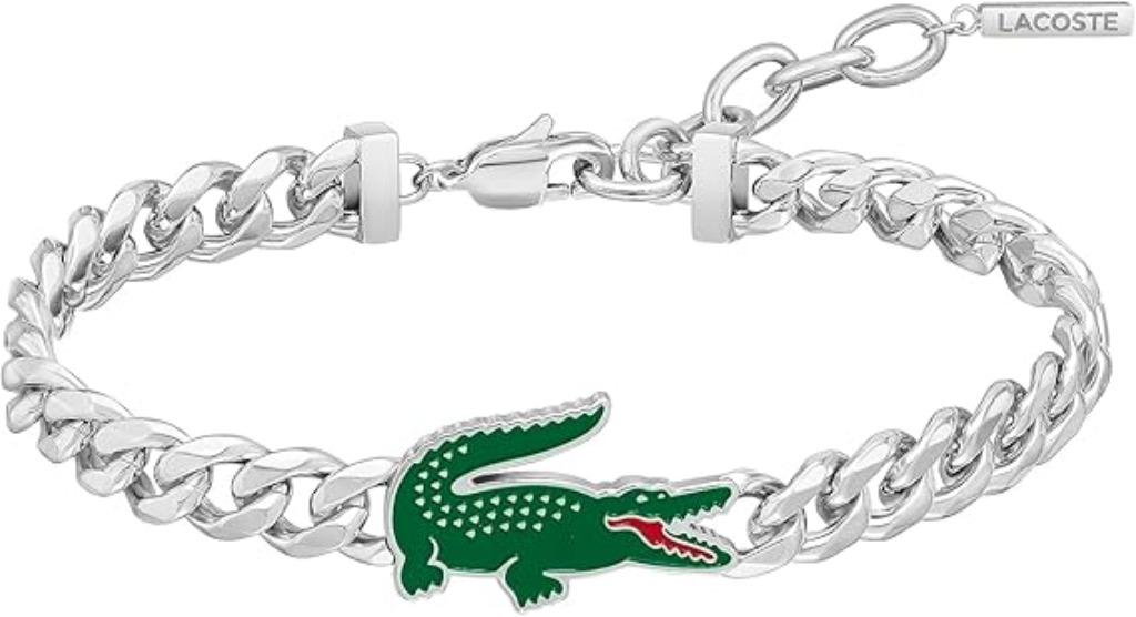 Lacoste Herenketting armband GRATIS LEVERING, Handtassen en Accessoires, Verzenden, Nieuw, Zilver, Staal