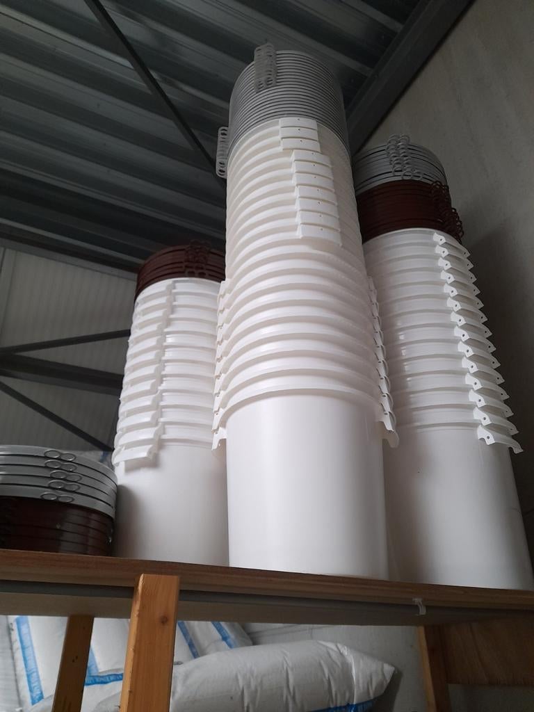 Kleine opbergvatjes/emmers met afsluitbaar deksel, Huis en Inrichting, Emmers, Ophalen, Nieuw, Kunststof, Met deksel