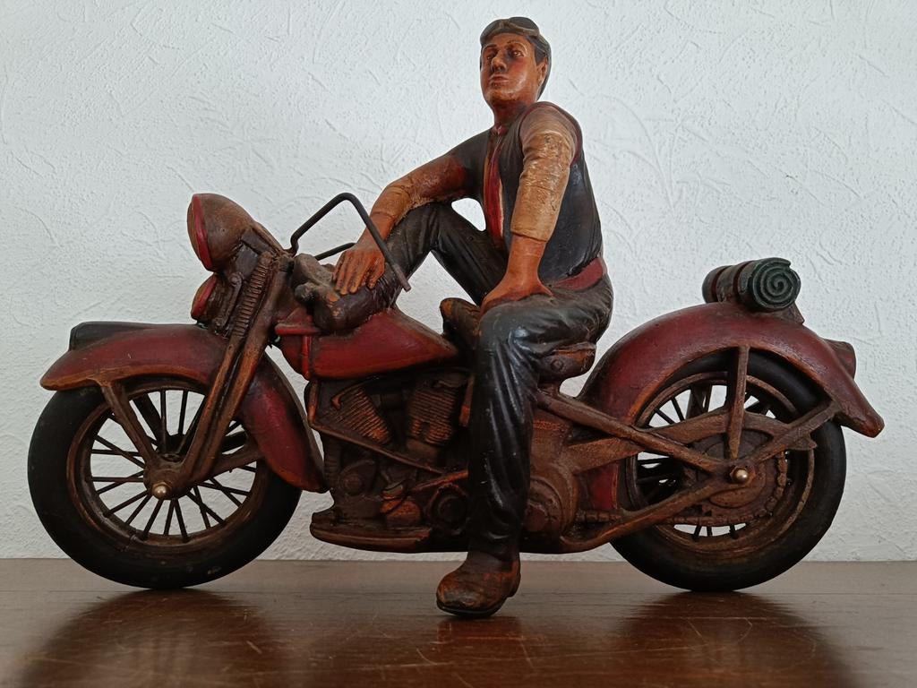 Statue de motard Harley Davidson., Enlèvement ou Envoi