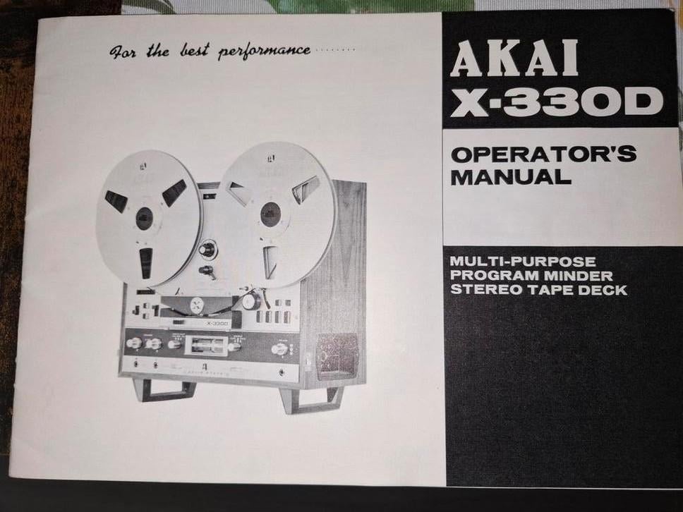 Manuel Akai X-330D, TV, Hi-fi & Vidéo, Enlèvement ou Envoi