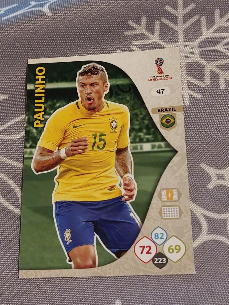 Voetbalkaart : Paulinho / Brazilië / FIFA World Cup 2018, Collections, Envoi, Comme neuf, Cartes de joueur