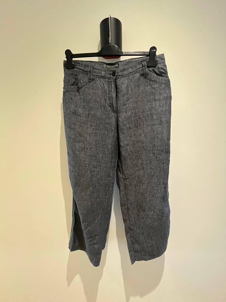 Brax linnen broek, Ophalen of Verzenden, Gedragen, Maat 38/40 (M), Blauw