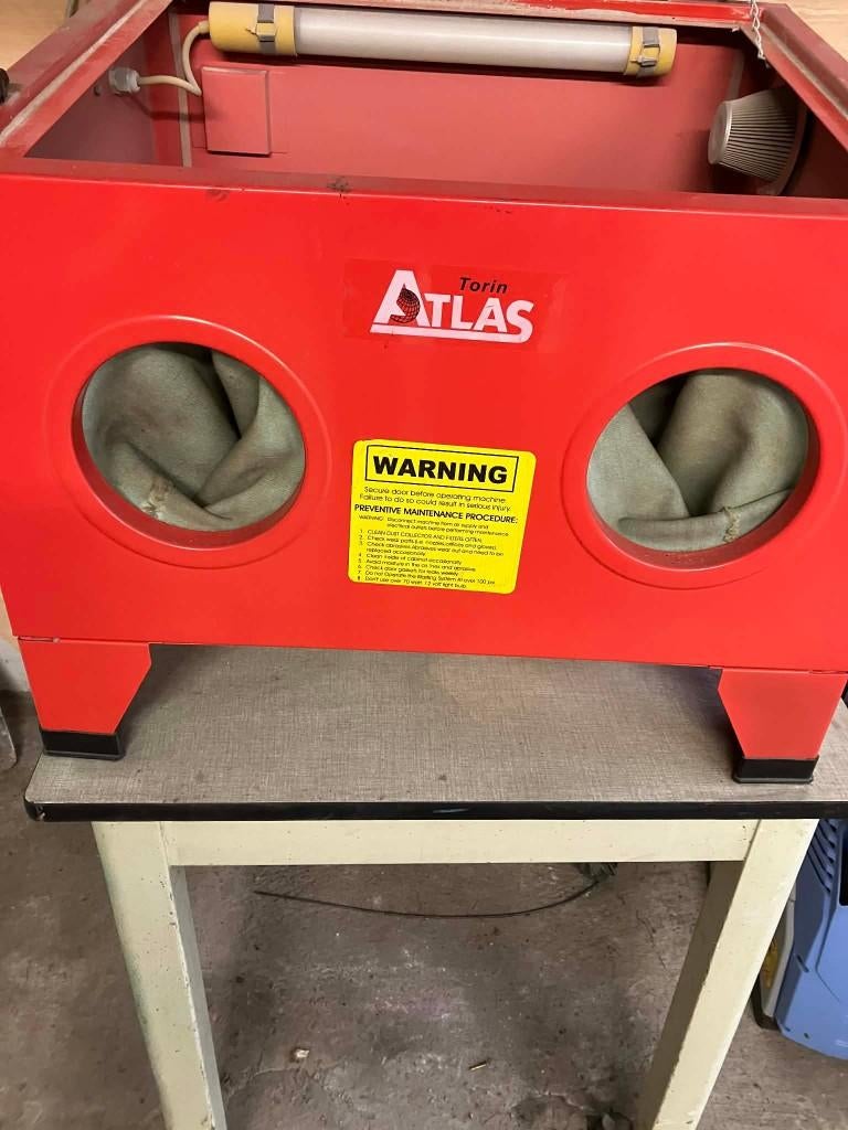 Zandstraalmachine, Ophalen, Zo goed als nieuw