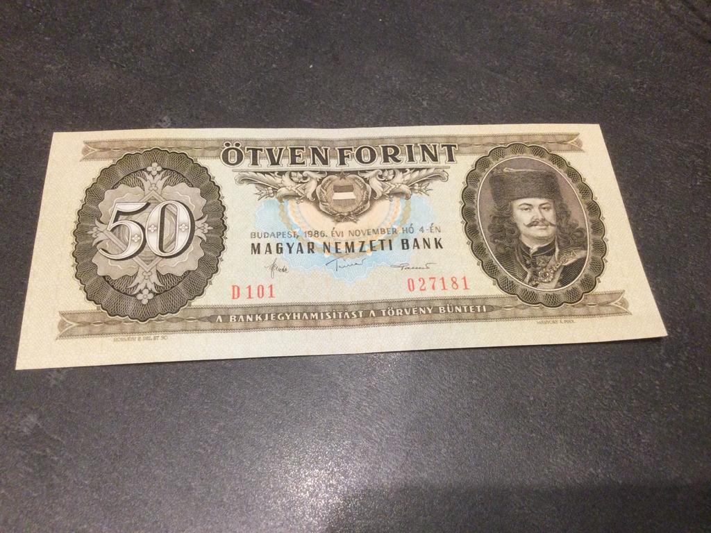 Hongarije 50 forint 1986 UNC, Ophalen of Verzenden