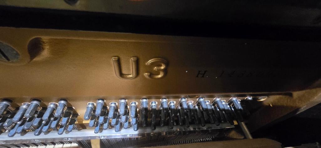 piano Yamaha U3, Muziek en Instrumenten, Piano's, Gebruikt, Zwart, Ophalen of Verzenden, Piano