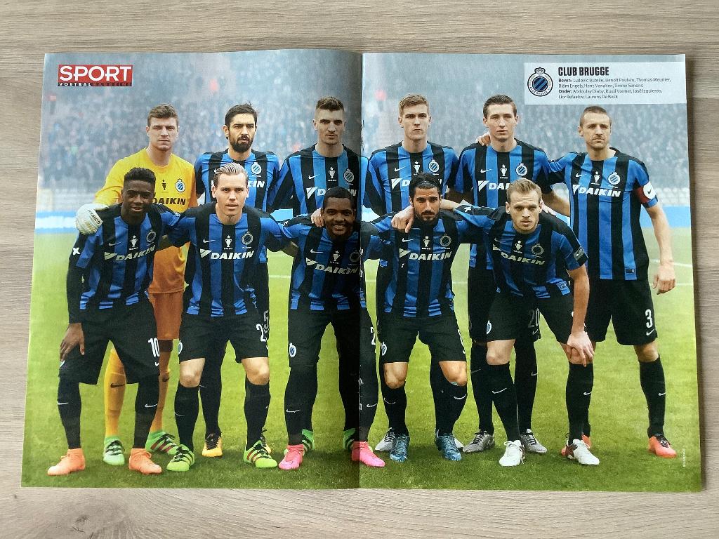 Poster Club Brugge 2016, Ophalen of Verzenden, Zo goed als nieuw, Poster, Plaatje of Sticker