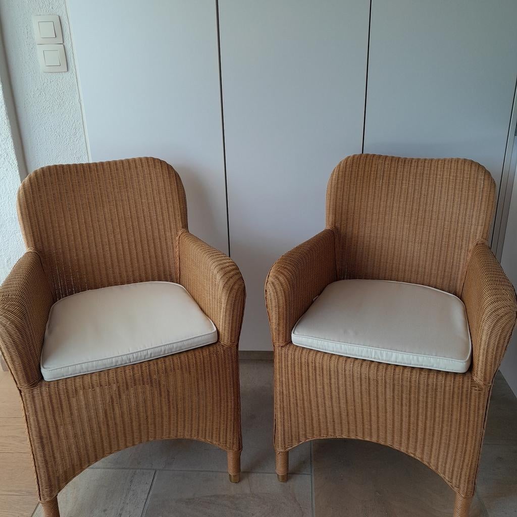 2 belles chaises robustes Vincent Sheppard avec coussins, Enlèvement