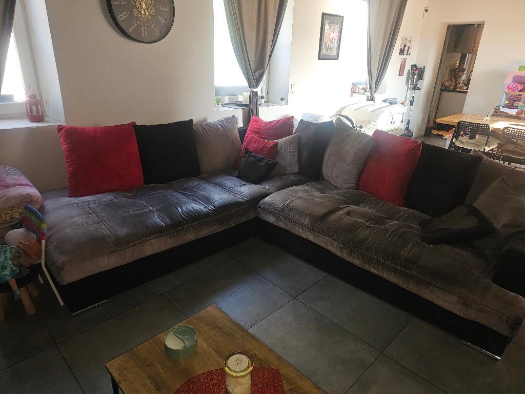 Salon, Enlèvement, Utilisé, Tissus, En coin