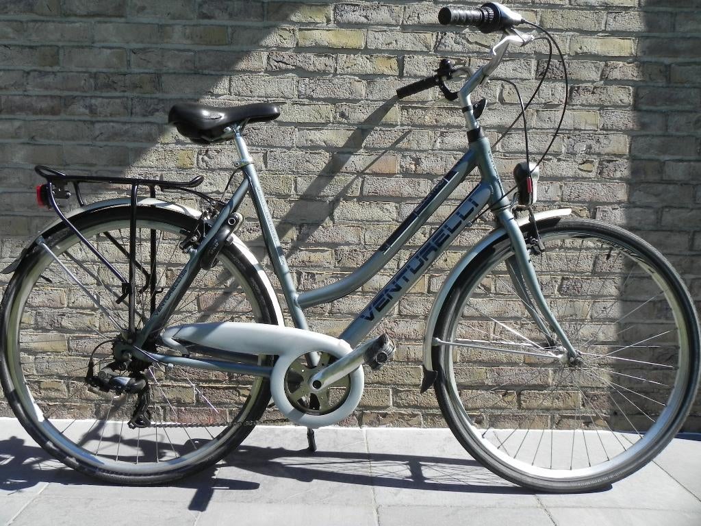 Grote damesfiets prima staat framemaat 56 cm, Fietsen en Brommers, Fietsen | Dames | Damesfietsen, Gebruikt, Velgrem, Versnellingen