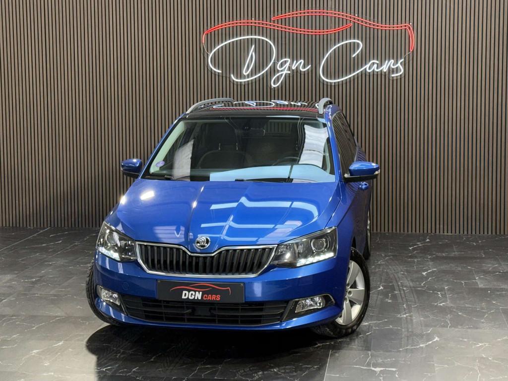 Skoda Fabia Fabia SW 1.2 TSI Style (bj 2015), Auto's, Stof, Gebruikt, Blauw, Bedrijf