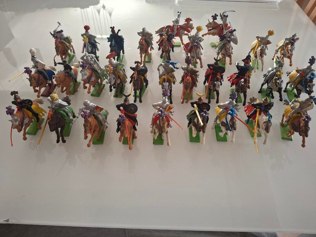 Britains paarden met ridders 31 stuks groot lot, Antiek en Kunst, Ophalen of Verzenden