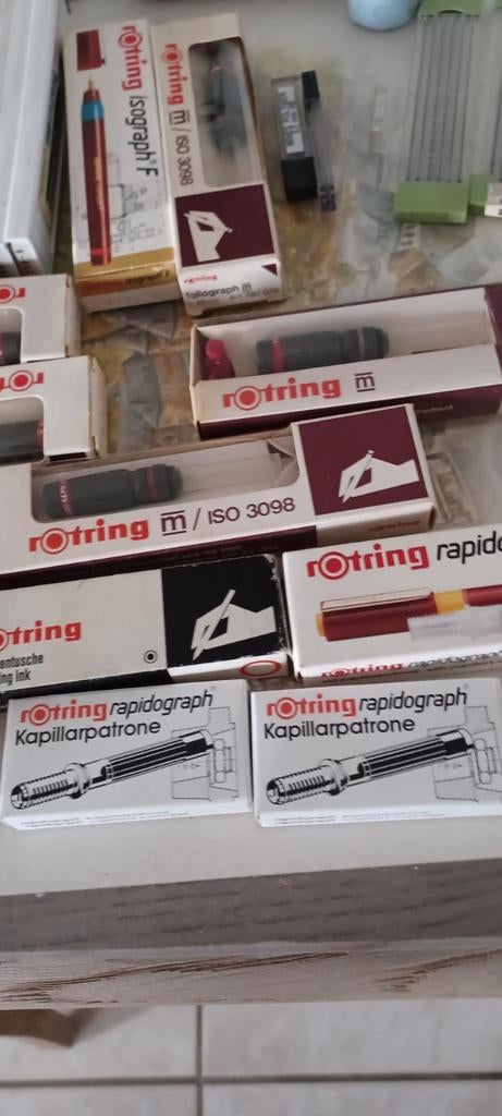 Lot  Rotringpennen, potloodstiften,nooit gebruikt, Ophalen of Verzenden