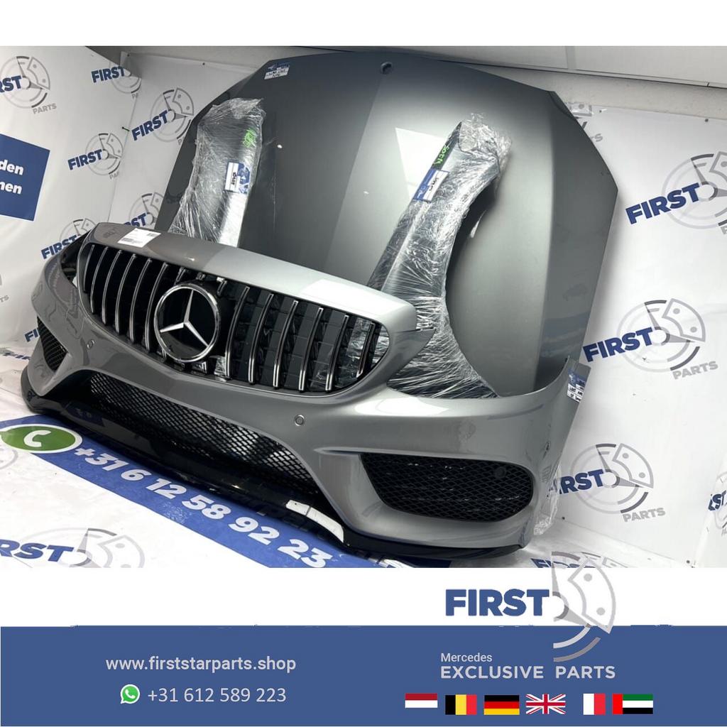 W205 C43 AMG VOORKOP DONKER GRIJS Mercedes C Klasse ORIGINEE, Auto-onderdelen, Gebruikt, -, Voor, Ophalen of Verzenden