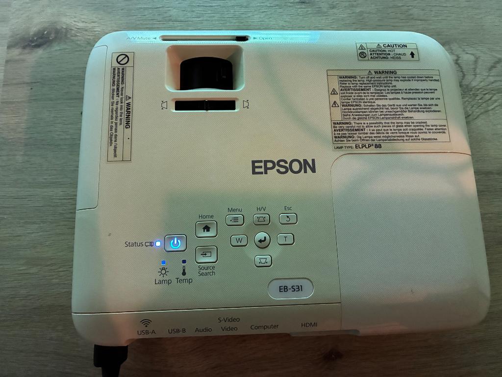 Projecteur Epson EB-S31, Informatique & Logiciels, Pointeurs de présentation, Enlèvement, Comme neuf, Epson