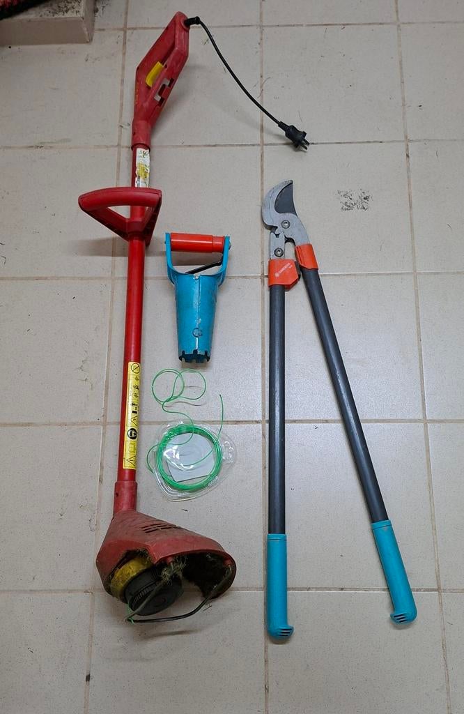 Kantenmaaier met extra draad + snoeischaar + planter, Tuin en Terras, Hand-tuingereedschap, Ophalen of Verzenden