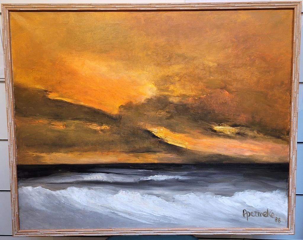 Paul PERMEKE, de oranje lucht, Antiek en Kunst, Ophalen