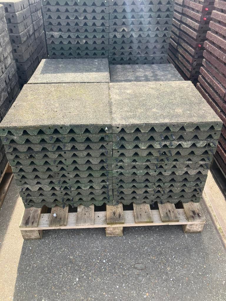 110 vochtdoorlatende rubberen matten 50x50x4,5cm, Dieren en Toebehoren, Stalling en Weidegang