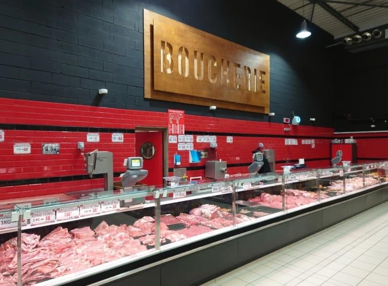 RÉALISATION SUR MESURE – COMPTOIR DE BOUCHERIE, Articles professionnels, Enlèvement ou Envoi, Neuf, dans son emballage, Boulangerie et Boucherie