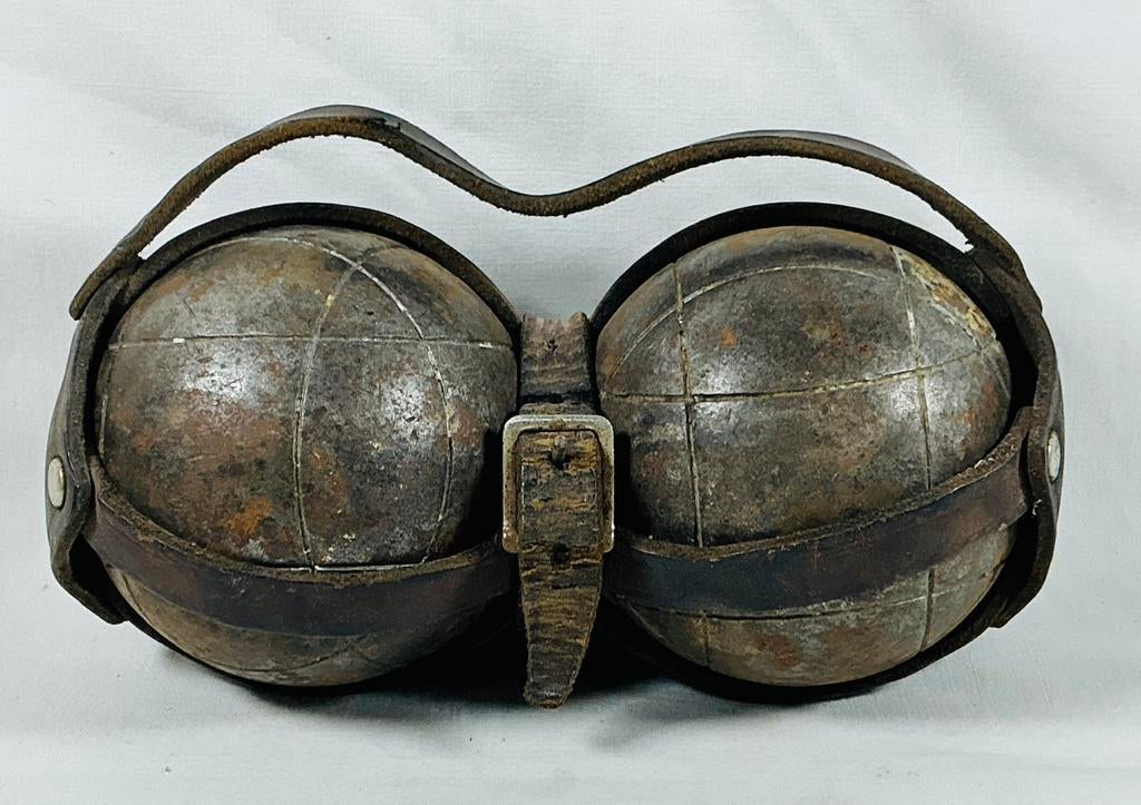 Jeu de boules de pétanque vintage, set ancien Jean Blanc, Enlèvement ou Envoi