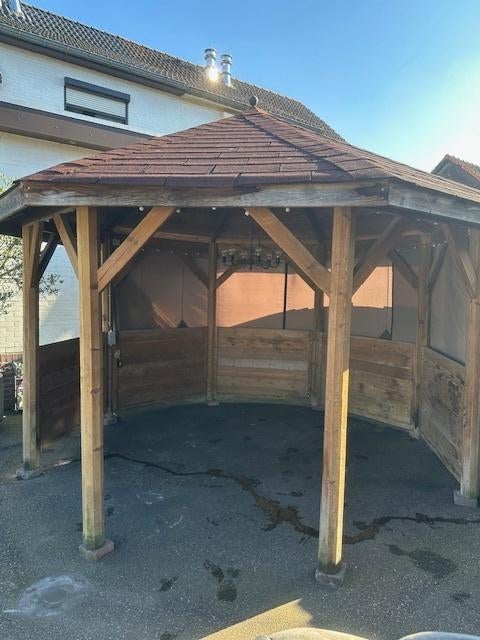 Houten overkapping, Jardin & Terrasse, Enlèvement, Utilisé, Pavillon de jardin