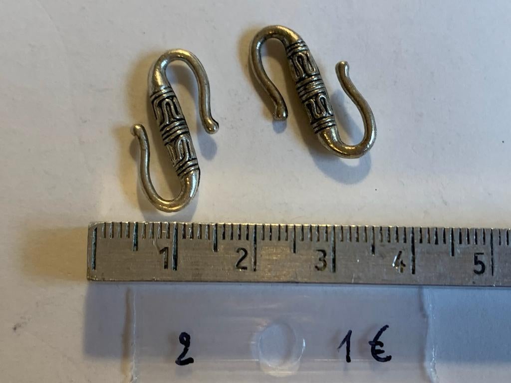 2 metalen tussenstukjes, Enlèvement ou Envoi, Neuf, Entretoise ou Perle intermédiaire