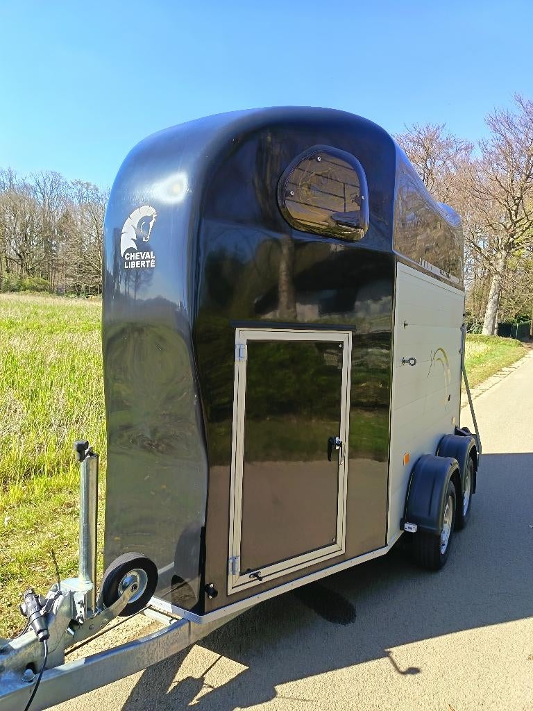 Cheval Liberté 1,5 paards trailer met zadelkamer B-rijbewijs, Enlèvement, Comme neuf, Aluminium, Remorque 1½ cheval