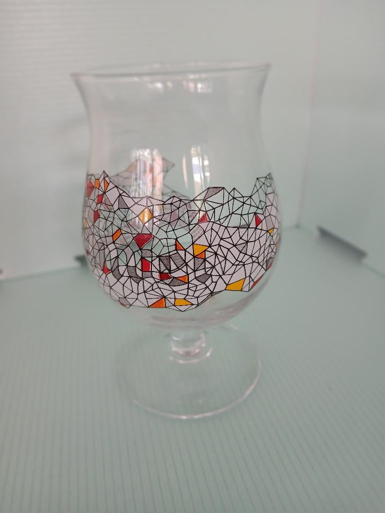 Verre sur pied DUVEL de Philippe Debongnie en parfait état, Enlèvement ou Envoi, Comme neuf, Verre ou Verres, Duvel